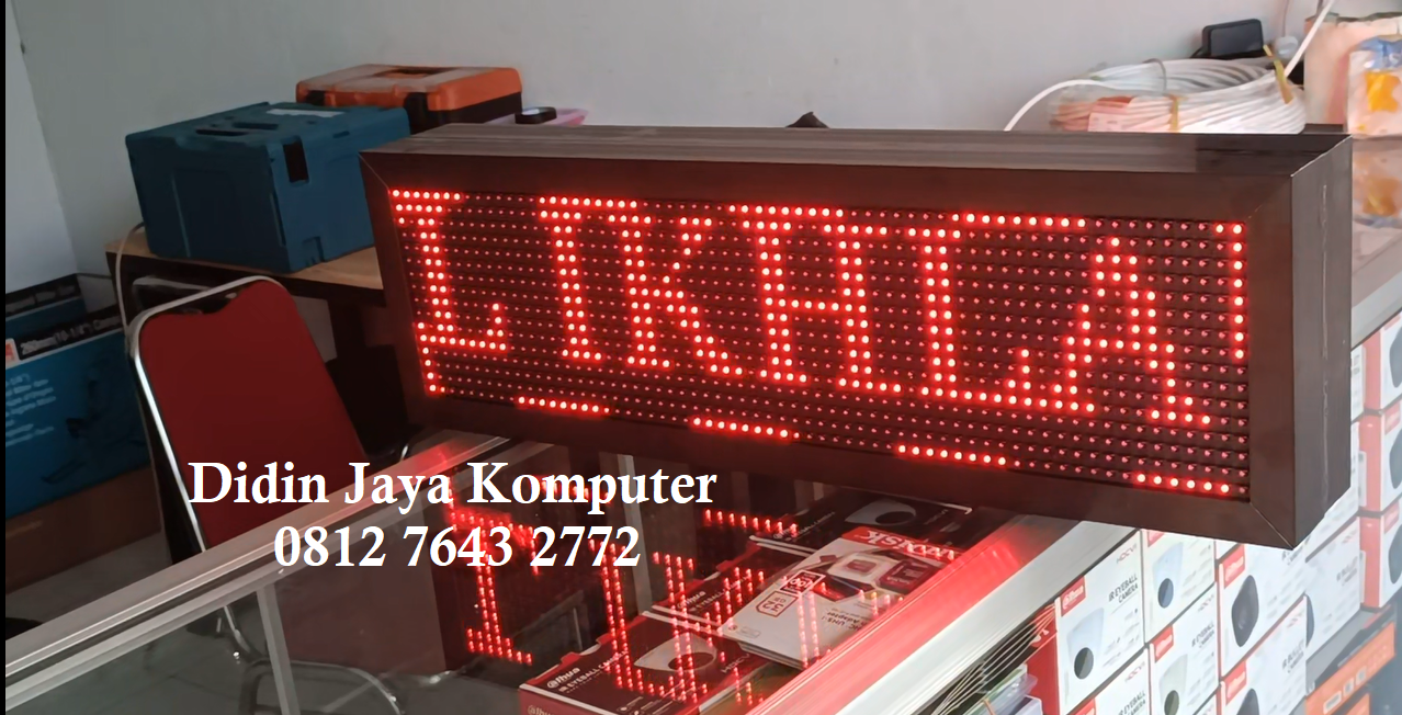 <p>Running text bolak-balik merupakan running text yang dapat di lihat dari 2 arah. Penggunaan running text bolak-balik sangat <em>recommended</em> untuk tempat-tempat di pinggir jalan raya. Running text bolak-balik dengan warna led merah dan ukuran 20x68cm cocok untuk tempat dipinggir jalan raya maupun tempat yang ada di gang-gang sempit karena ukurannya yang tidak terlalu besar dan juga tidak terlalu kecil.</p>